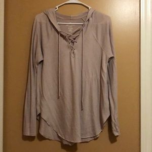 Tan long sleeve hoodie